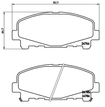 METZGER Bremsbelagsatz HONDA 1170840 45022TL0G51,45022TL0G52 von METZGER