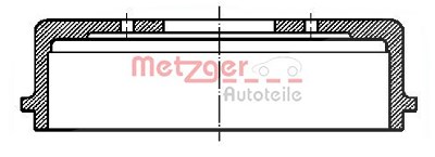 Metzger 1x Bremstrommel Hinterachse [Hersteller-Nr. BT1053] für Smart von METZGER