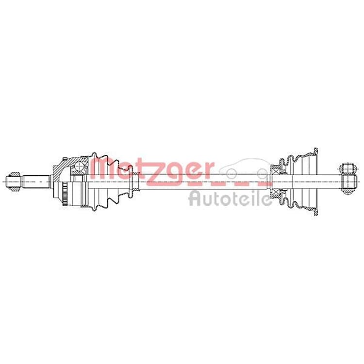 Metzger Antriebswelle vorne links Renault Clio Thalia von METZGER