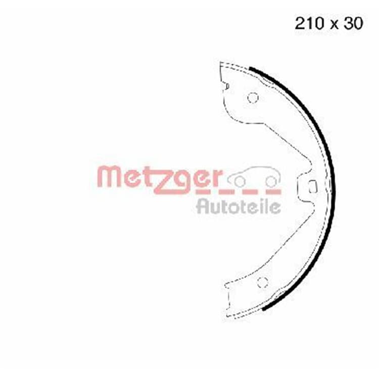 Metzger Bremsbacken hinten Audi Mercedes Porsche VW von METZGER