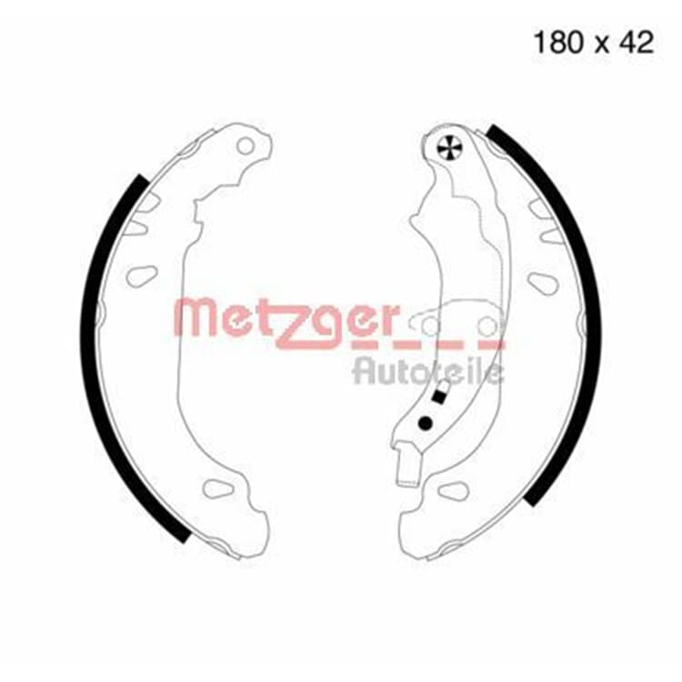 Metzger Bremsbacken hinten Dacia Logan Renault Clio von METZGER