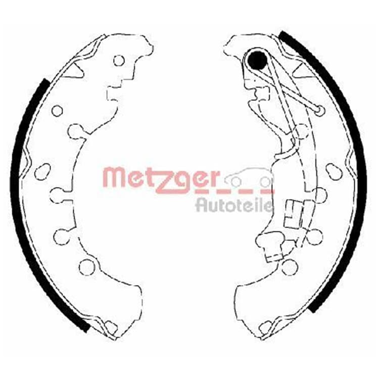 Metzger Bremsbacken hinten Fiat Grande Idea Lancia Musa Opel Adam Corsa von METZGER