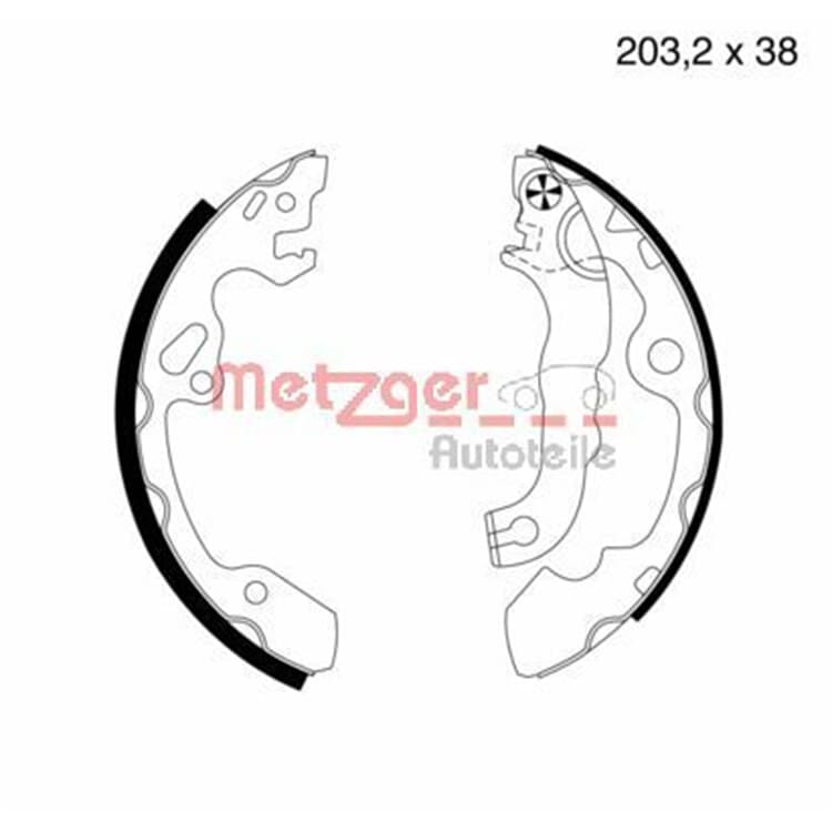 Metzger Bremsbacken hinten Ford Focus von METZGER