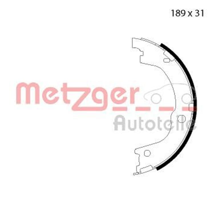 Metzger Bremsbacken hinten Hyundai Santa Fe von METZGER