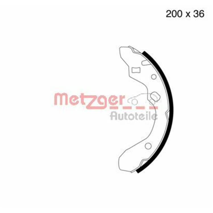 Metzger Bremsbacken hinten Mazda 323 Mx-3 von METZGER