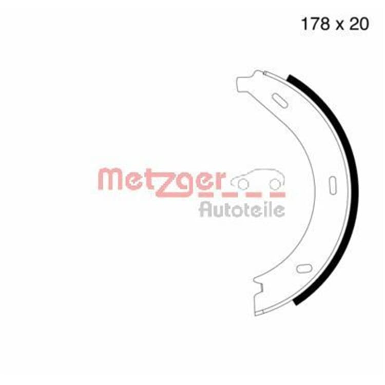 Metzger Bremsbacken hinten Mercedes V-Klasse Vito von METZGER