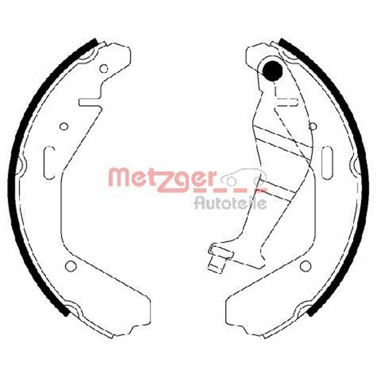 Metzger Bremsbacken hinten Opel Agila Subaru Justy Suzuki Ignis Wagon von METZGER