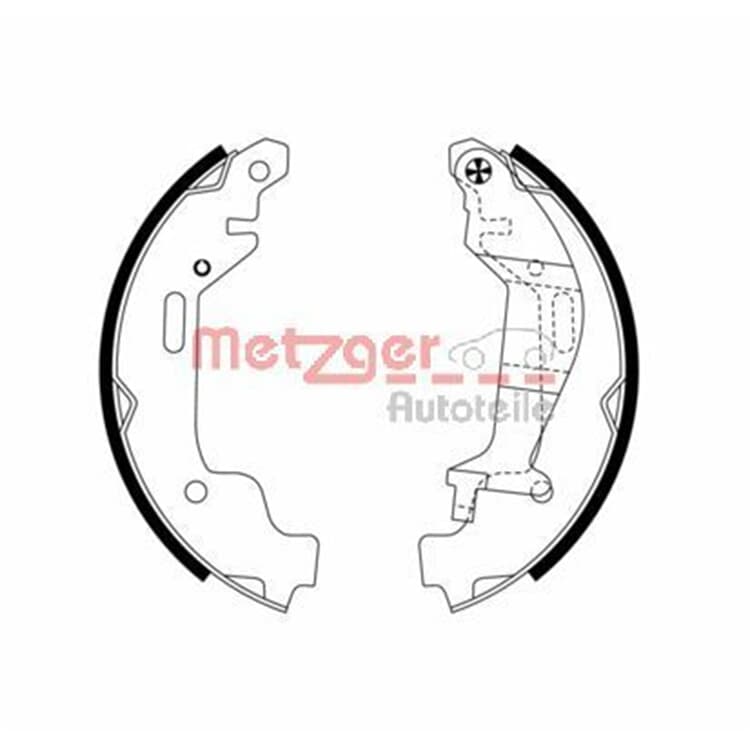 Metzger Bremsbacken hinten Opel Agila von METZGER