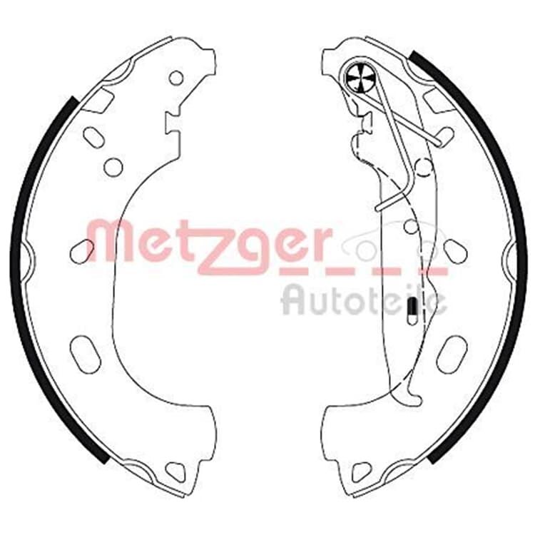 Metzger Bremsbacken hinten Opel Astra H von METZGER