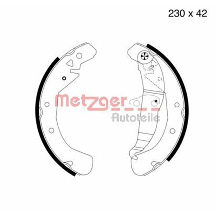 Metzger Bremsbacken hinten Opel Astra Vectra Zafira von METZGER