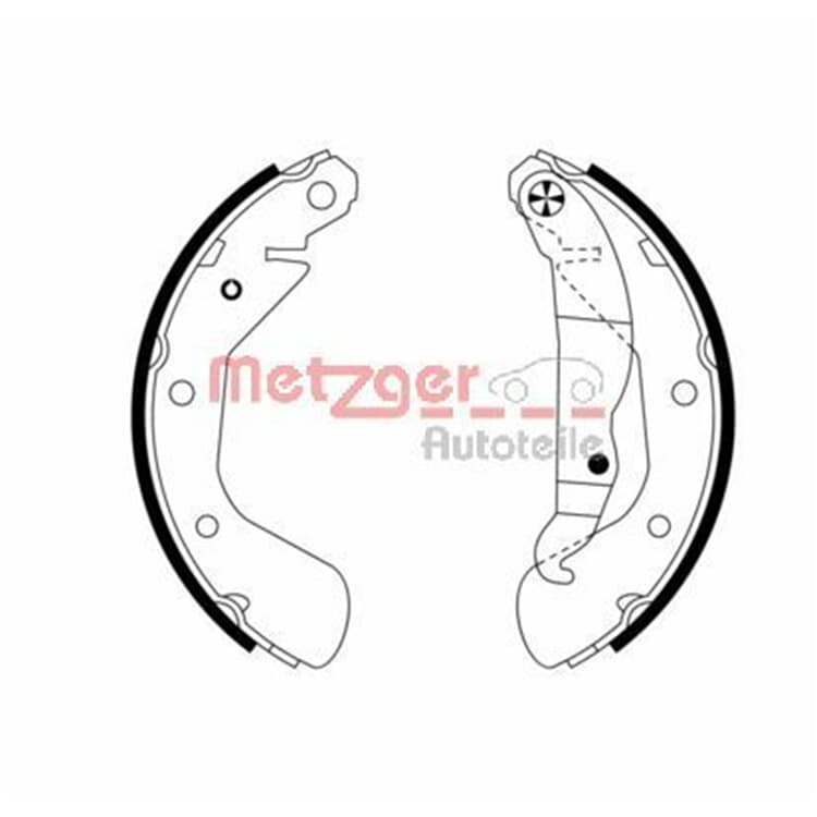 Metzger Bremsbacken hinten Opel Corsa C von METZGER