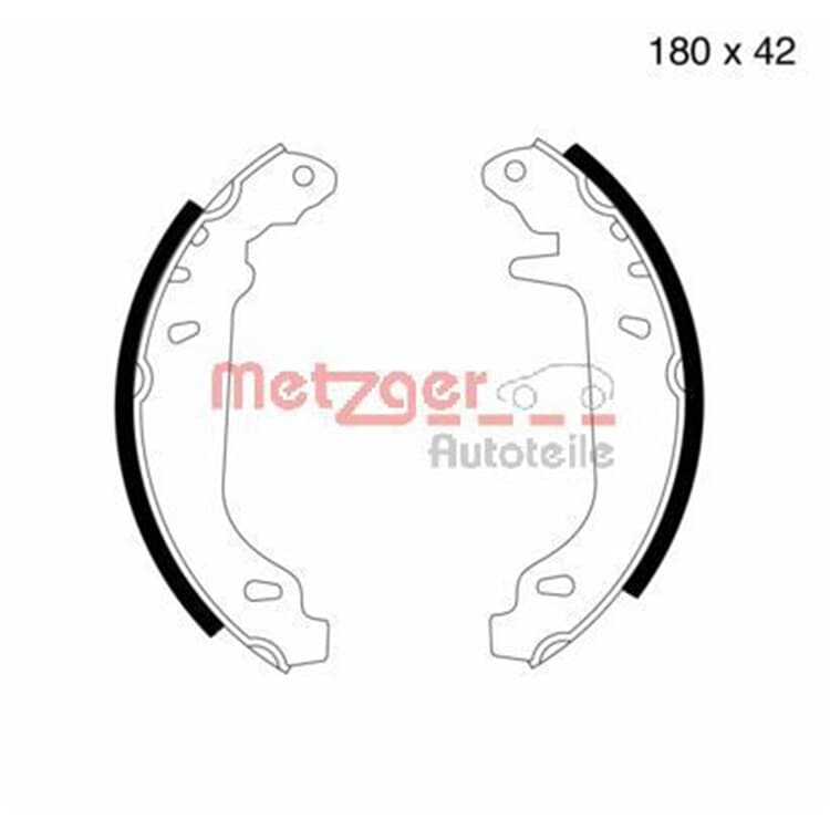 Metzger Bremsbacken hinten Renault 11 19 21 9 Clio Rapid Super Twingo von METZGER