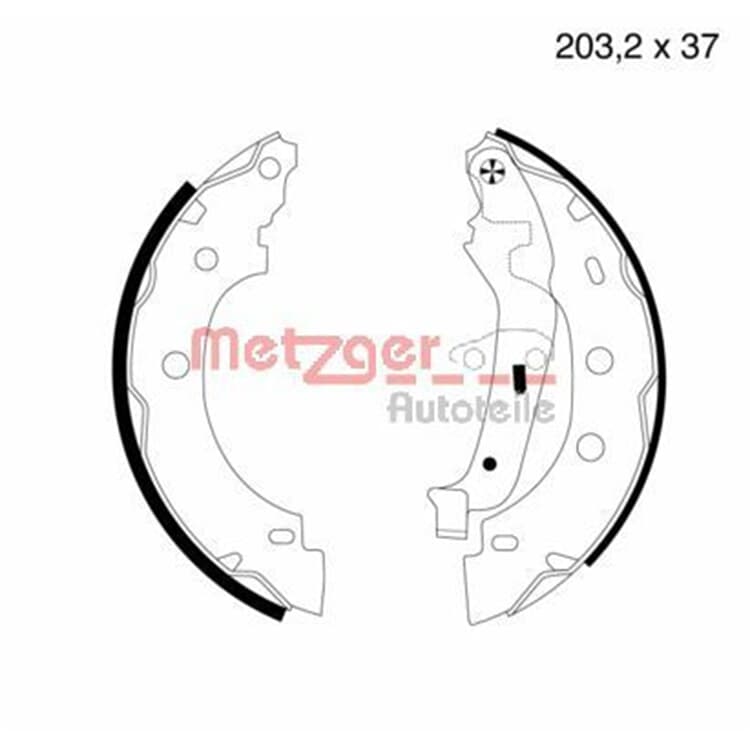 Metzger Bremsbacken hinten Renault Kangoo von METZGER