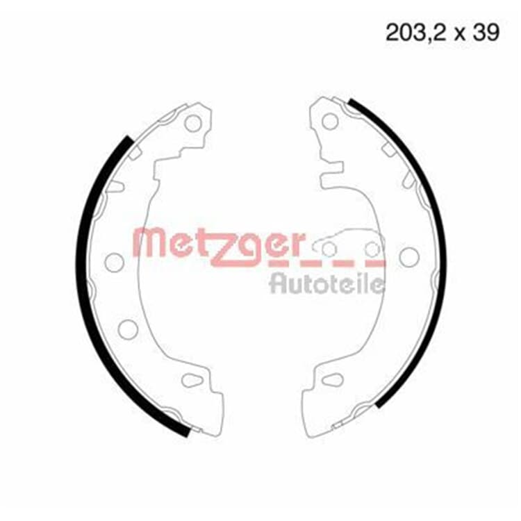 Metzger Bremsbacken hinten Renault Megane von METZGER