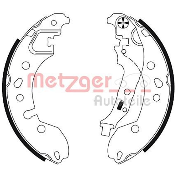 Metzger Bremsbacken hinten Renault Twingo von METZGER