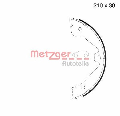 Metzger Bremsbackensatz, Feststellbremse [Hersteller-Nr. MG790] für Audi, Mercedes-Benz, Porsche, VW von METZGER