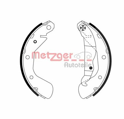 Metzger Bremsbackensatz [Hersteller-Nr. MG953] für Opel von METZGER