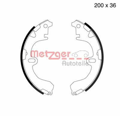 Metzger Bremsbackensatz [Hersteller-Nr. MG505] für Toyota von METZGER