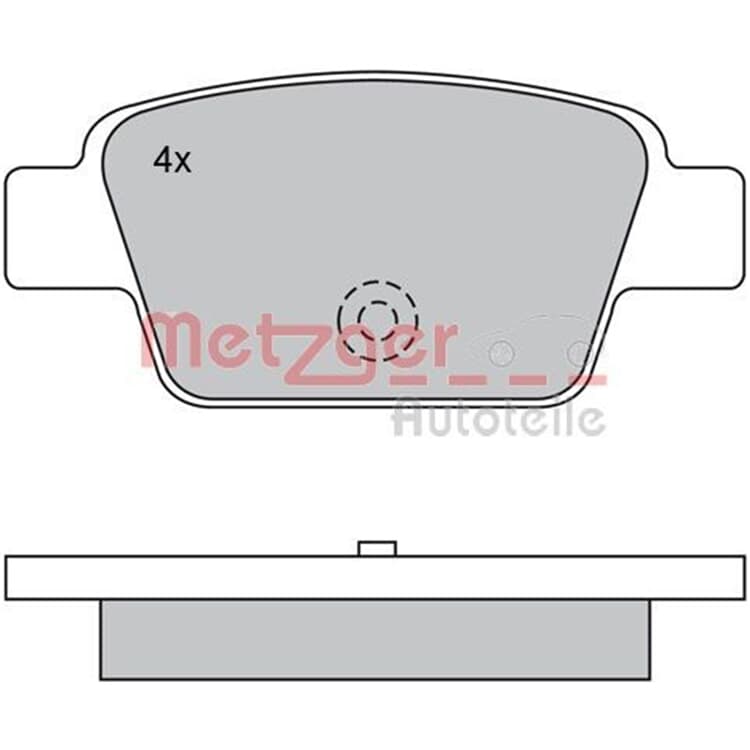 Metzger Bremsbel?ge hinten Alfa Fiat Lancia von METZGER