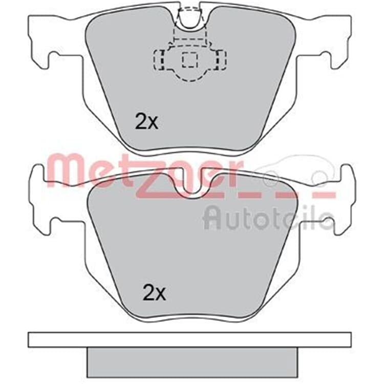 Metzger Bremsbel?ge hinten BMW 5er 6er von METZGER