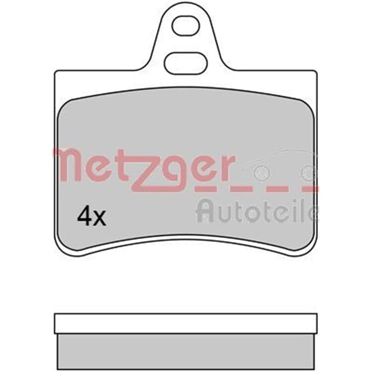 Metzger Bremsbel?ge hinten Citroen C5 von METZGER