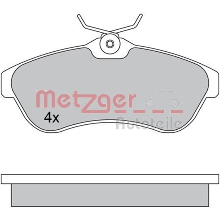 Metzger Bremsbel?ge vorne Citroen C2 C3 von METZGER