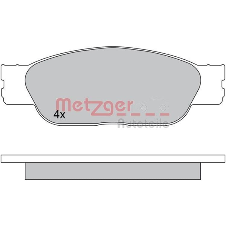 Metzger Bremsbel?ge vorne Jaguar S-Type Xj von METZGER