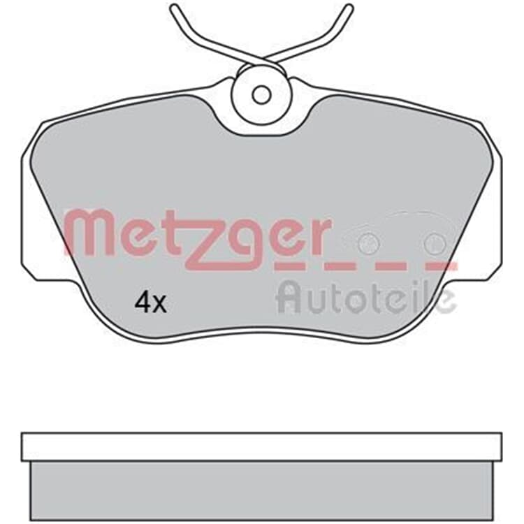 Metzger Bremsbel?ge vorne Mercedes 190 von METZGER