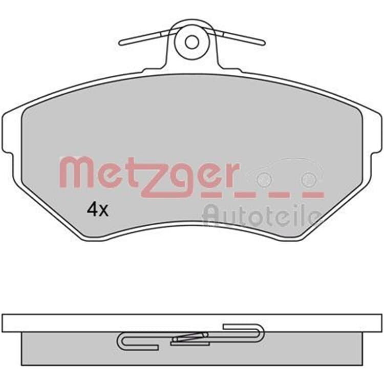 Metzger Bremsbel?ge vorne Seat VW von METZGER