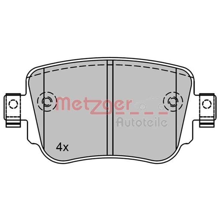 Metzger Bremsbel?ge hinten Audi Seat Skoda VW von METZGER