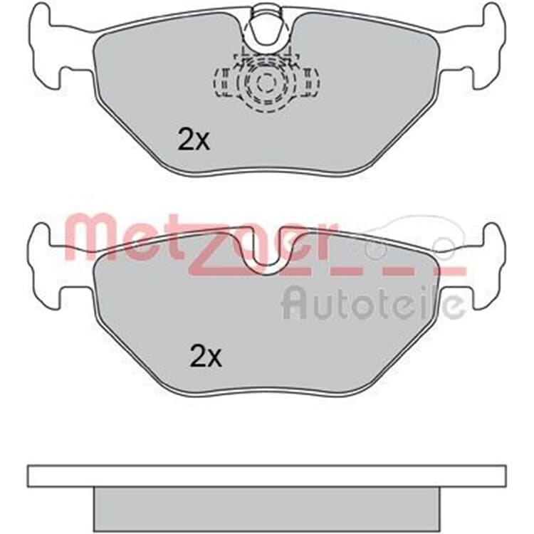 Metzger Bremsbel?ge hinten BMW 5er E39 von METZGER