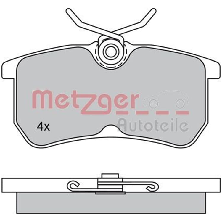 Metzger Bremsbel?ge hinten Ford Fiesta Focus von METZGER