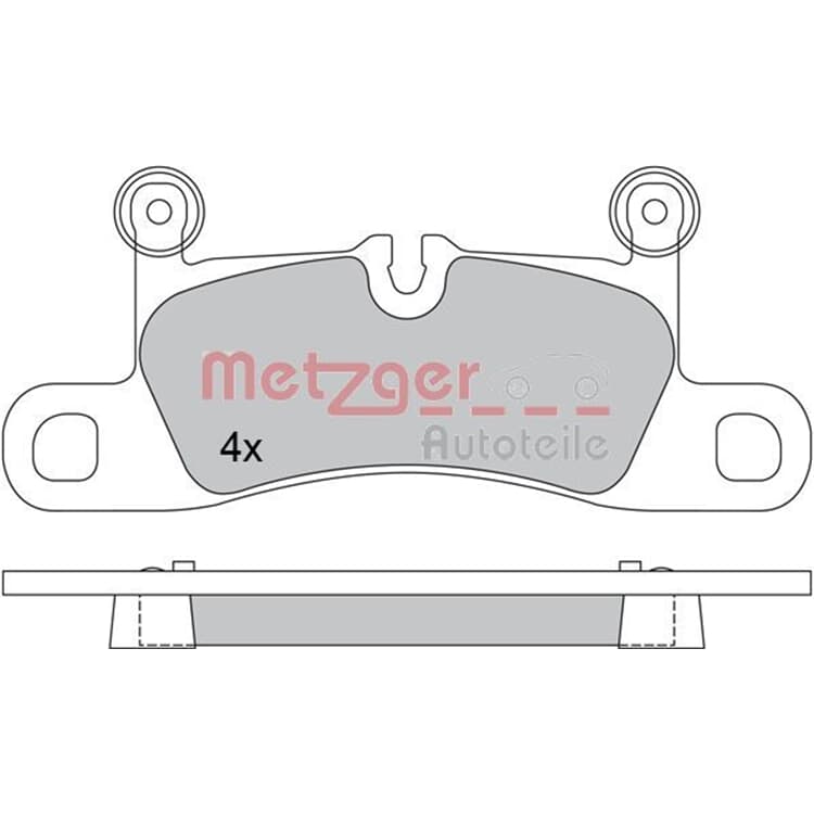 Metzger Bremsbel?ge hinten Porsche Cayenne VW Touareg von METZGER