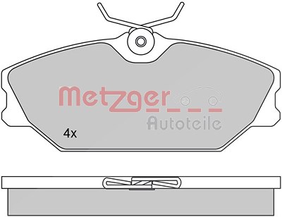 Metzger Bremsbeläge vorne (Satz) [Hersteller-Nr. 1170084] für Renault von METZGER