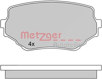 Metzger Bremsbeläge vorne (Satz) [Hersteller-Nr. 1170415] für Suzuki von METZGER