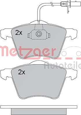 Metzger Bremsbeläge vorne (Satz) mit VWK [Hersteller-Nr. 1170104] für Ford, Seat, VW von METZGER