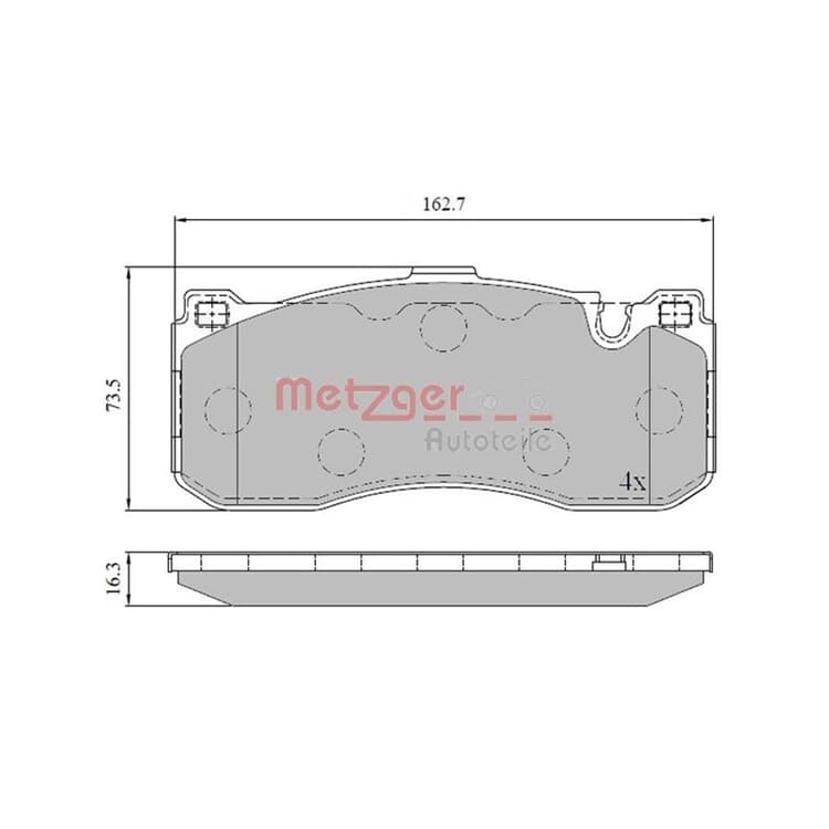 Metzger Bremsbel?ge vorne BMW 1er 3er von METZGER