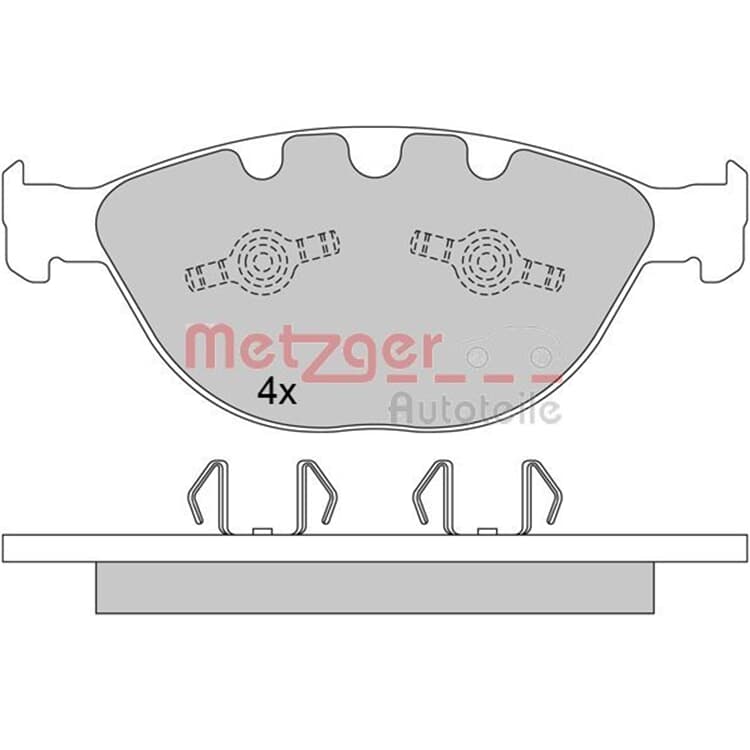 Metzger Bremsbel?ge vorne BMW 5er 6er 7er von METZGER