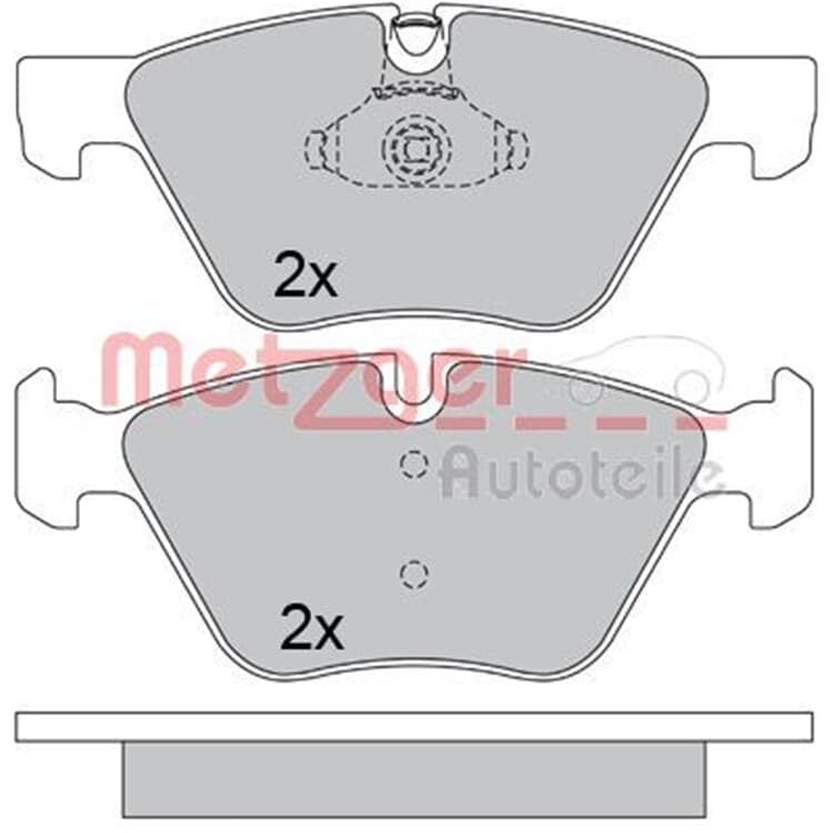 Metzger Bremsbel?ge vorne BMW 5er F10 von METZGER