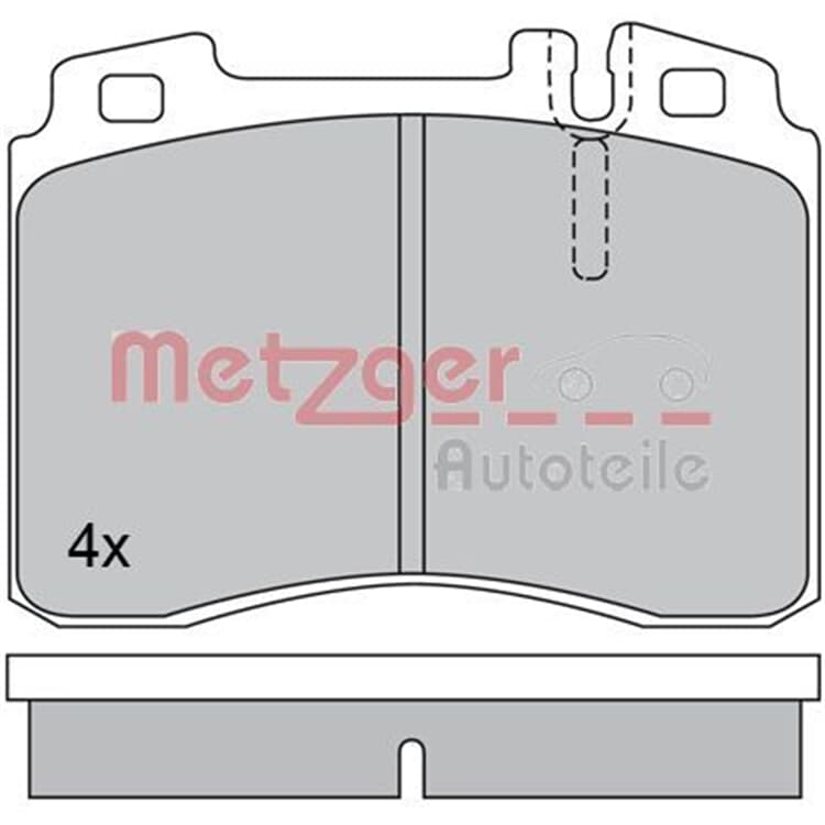 Metzger Bremsbel?ge vorne Mercedes 124 190 C-Klasse Clk E-Klasse Sl von METZGER