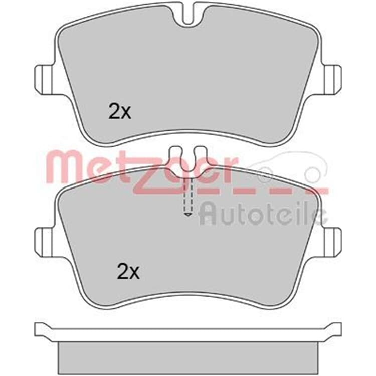 Metzger Bremsbel?ge vorne Mercedes C-Klasse Clc-Klasse Clk Slk von METZGER