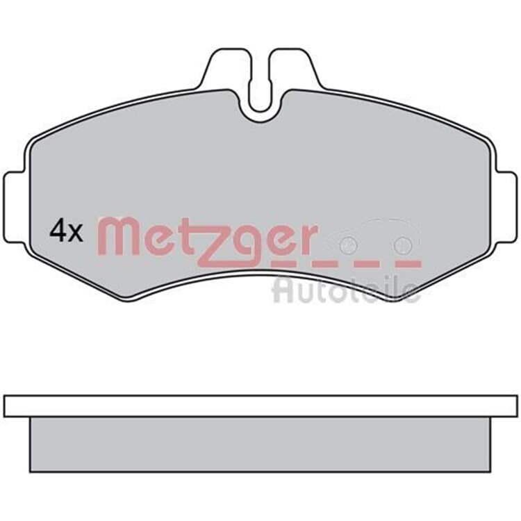 Metzger Bremsbel?ge vorne Mercedes V-Klasse Vito von METZGER