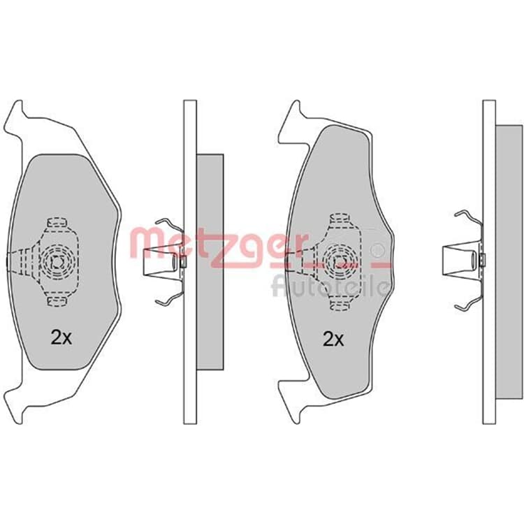 Metzger Bremsbel?ge vorne Seat Arosa Skoda Fabia VW Fox Lupo Polo von METZGER