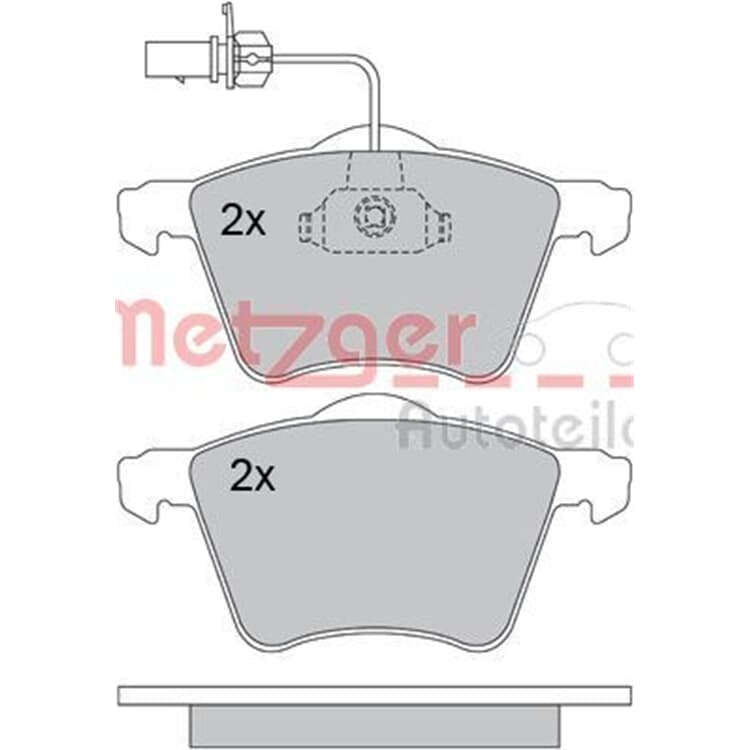 Metzger Bremsbel?ge vorne VW Transporter T4 von METZGER