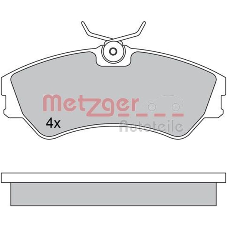 Metzger Bremsbel?ge vorne VW Transporter T4 von METZGER