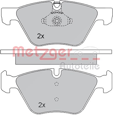 Metzger Bremsbelagsatz, Scheibenbremse [Hersteller-Nr. 1170203] für BMW von METZGER