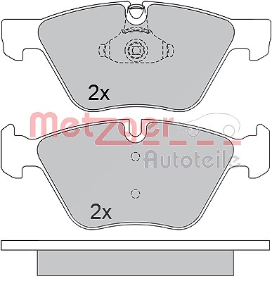 Metzger Bremsbelagsatz, Scheibenbremse [Hersteller-Nr. 1170684] für BMW von METZGER