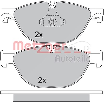 Metzger Bremsbelagsatz, Scheibenbremse [Hersteller-Nr. 1170564] für BMW von METZGER