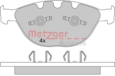 Metzger Bremsbelagsatz, Scheibenbremse [Hersteller-Nr. 1170380] für BMW, Rolls-royce von METZGER