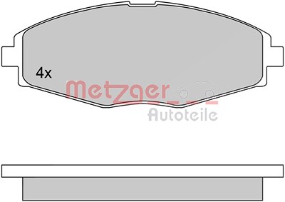 Metzger Bremsbelagsatz, Scheibenbremse [Hersteller-Nr. 1170354] für Chevrolet, Gm Korea von METZGER